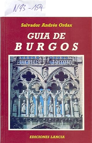 Immagine del venditore per GUIA DE BURGOS venduto da Libreria 7 Soles