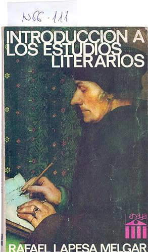 Bild des Verkufers fr INTRODUCCION A LOS ESTUDIOS LITERARIOS zum Verkauf von Libreria 7 Soles