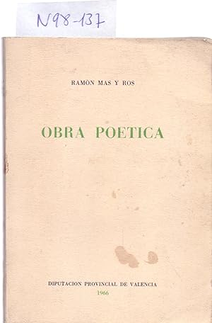 Bild des Verkufers fr OBRA POETICA zum Verkauf von Libreria 7 Soles