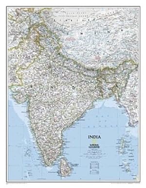 Seller image for National Geographic India Wall Map - Classic (23.5 X 30.25 In) for sale by BuchWeltWeit Ludwig Meier e.K.