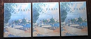 Paris. Aquarelles de Paul-Émile Lecomte. 3 Bände (3 volumes).