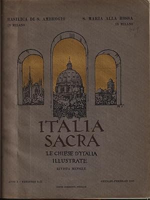 Bild des Verkufers fr Italia sacra le chiese d'Italia illustrate anni I - fascicolo I-II zum Verkauf von Librodifaccia