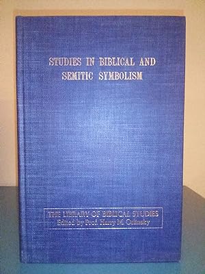 Bild des Verkufers fr Studies in Biblical and Semitic Symbolism zum Verkauf von Library of Religious Thought