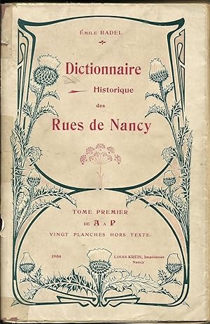 Dictionnaire Historique Des Rues De Nancy