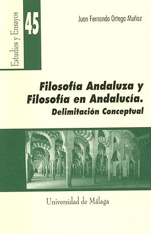 Immagine del venditore per Filosofa andaluza y filosofa en Andaluca. Delimitacin co venduto da Imosver