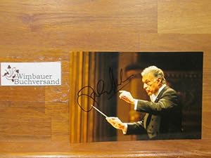 Original Autogramm Zubin Mehta (*1936) Dirigent /// Autogramm Autograph signiert signed signee