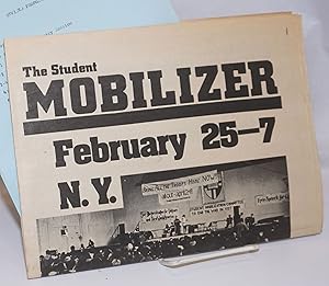 Imagen del vendedor de The Student Mobilizer, vol. 5, no. 1, February 1972. February 25-7, N.Y., National Student Antiwar Conference a la venta por Bolerium Books Inc.