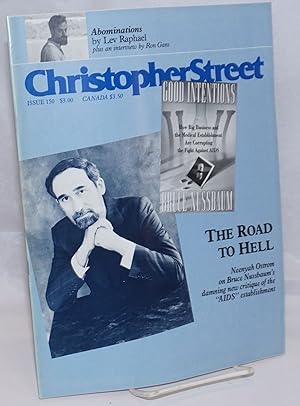 Bild des Verkufers fr Christopher Street: vol. 13, #6, August 1990, whole #150; [states #5 incorrectly] The Road to Hell zum Verkauf von Bolerium Books Inc.