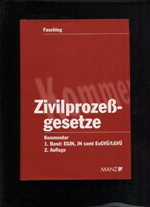 Seller image for Kommentar zu den Zivilprozegesetzen Band 1: EGJN, JN samt EuGV / LGV for sale by Antiquariat Buchseite