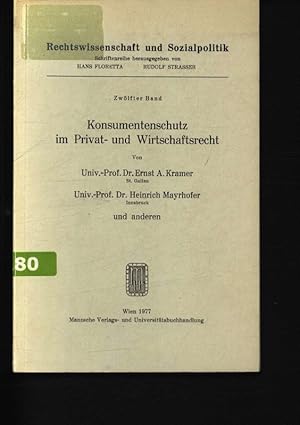 Image du vendeur pour Konsumentenschutz im Privat- und Wirtschaftsrecht 12 mis en vente par Antiquariat Bookfarm