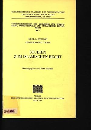 Seller image for Studien zum islamischen Recht 2 for sale by Antiquariat Bookfarm