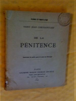 Seller image for De la pnitence: lectures de pit pour le mois de fvrier for sale by Claudine Bouvier