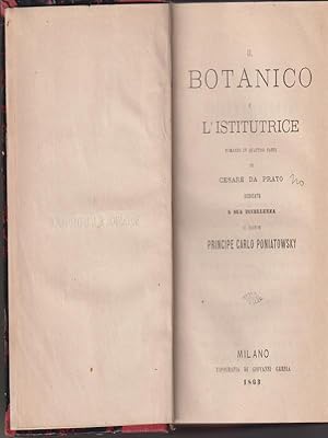 Bild des Verkufers fr Il botanico e l'istitutrice/ Mademoiselle Beata zum Verkauf von Librodifaccia