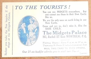 Carte Publicitaire pour The Midgets Palace