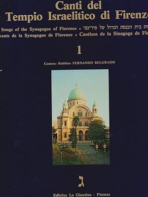 Bild des Verkufers fr Canti del Tempio Israelitico di Firenze 1 zum Verkauf von Librodifaccia