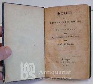 Seller image for Spiele der Laune und des Witzes in Epigrammen und versifizirten Anekdoten. Erstes - [Sechstes] Buch [in einem Band]. for sale by Antiquariat Schmetz am Dom