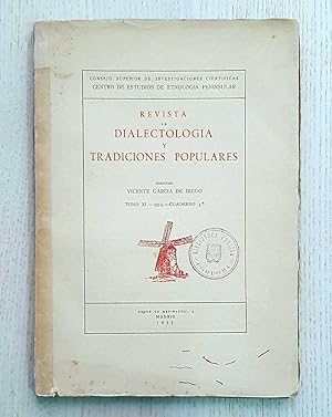 REVISTA DE DIALECTOLOGÍA Y TRADICIONES POPULARES. Tomo XL, Cuaderno 3º