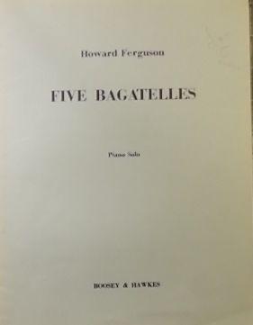 Five Bagatelles, Piano Solo