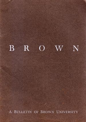 Seller image for Brown University Bulletin October 1968 for sale by Kayleighbug Books, IOBA