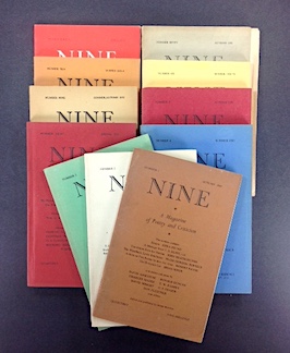 Imagen del vendedor de Nine: A Magazine of Poetry and Criticism 1 - 11 (complete). a la venta por Jeff Maser, Bookseller - ABAA