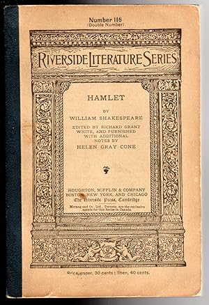 Imagen del vendedor de Riverside Literature Series Hamlet Number 116 a la venta por The Sun Also Rises