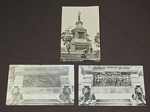 Tres Fotografías Originales Del Monumento A Cuauhtemoc