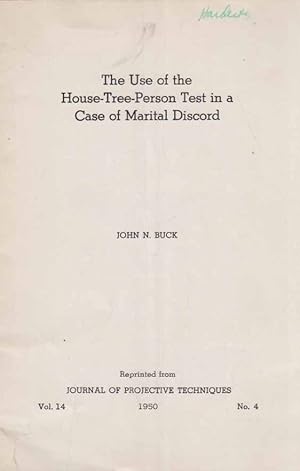 Bild des Verkufers fr The Use of the House-Tree-Person Test in a Case of Marital Discord. (Sonderdruck) Journal of Projective Techniques.; Vol 14; 1950; No. 4. zum Verkauf von Fundus-Online GbR Borkert Schwarz Zerfa