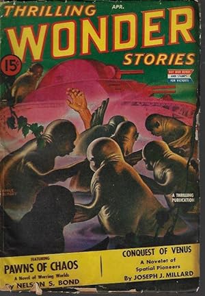 Imagen del vendedor de THRILLING WONDER Stories: April, Apr. 1943 a la venta por Books from the Crypt