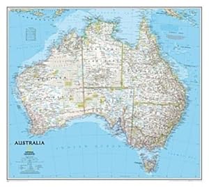 Bild des Verkufers fr National Geographic Australia Wall Map - Classic (30.25 X 27 In) zum Verkauf von Rheinberg-Buch Andreas Meier eK