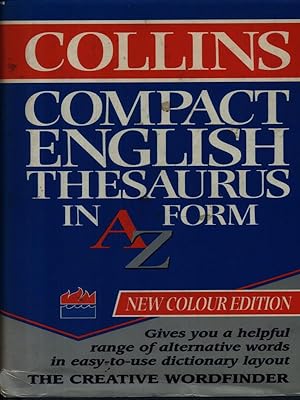 Imagen del vendedor de Compact english Thesaurus in A Z Form a la venta por Librodifaccia