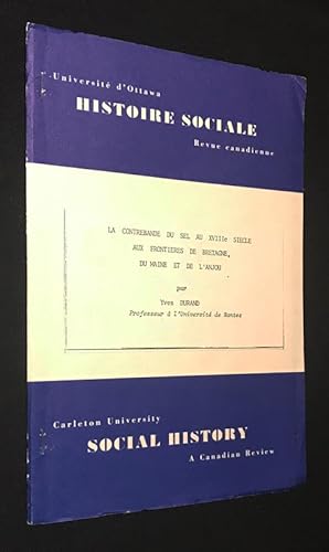 Bild des Verkufers fr La Contrebande du sel au XVIIIe sicle aux frontires de Bretagne, du Maine et de l'Anjou zum Verkauf von Abraxas-libris