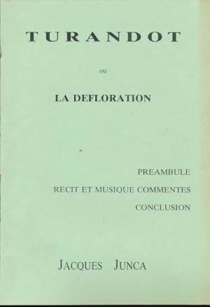 Seller image for Turandot ou la dfloration for sale by LIBRAIRIE GIL-ARTGIL SARL