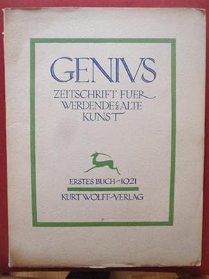 Imagen del vendedor de Genius. Zeitschrift fr werdende & alte Kunst. Erstes Buch 1921. a la venta por Antiquariat Klabund Wien