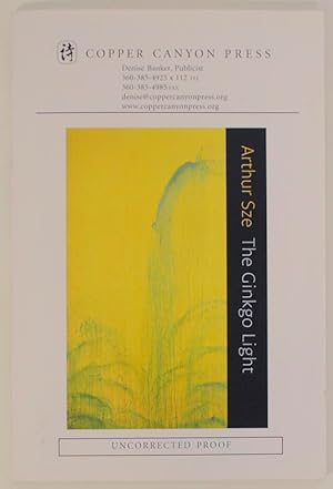 Bild des Verkufers fr The Ginkgo Light (Uncorrected Proof) zum Verkauf von Jeff Hirsch Books, ABAA