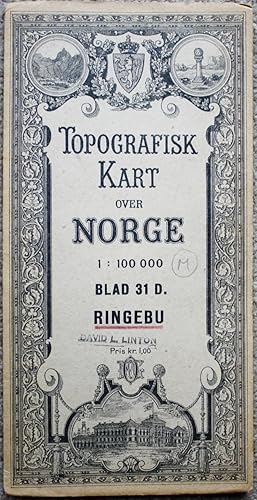 Image du vendeur pour Topografisk Kart over Norge (= Topographical Map of Norway): Blad 31 D - Ringebu (Oppland). mis en vente par Dendera