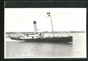 Bild des Verkufers fr Ansichtskarte S.S. Alexandra mit Passagieren an Deck, Passagierschiff zum Verkauf von Bartko-Reher