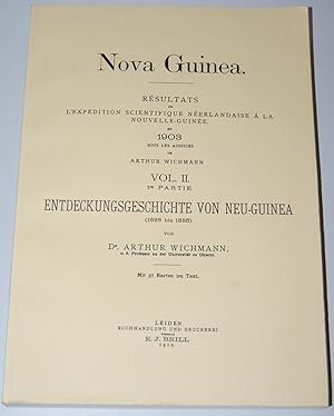 Entdeckungsgeschichte von Neu-Guinea (1828-1883). Vol. II, 1re Partie. Mit 37 Karten im Text.