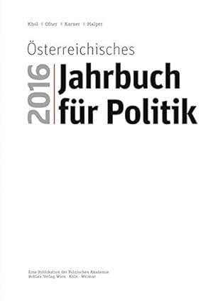 Österreichisches Jahrbuch für Poltik 2016.