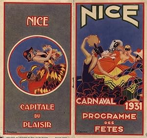 NICE. Carnaval 1931 Programme des Fetes.