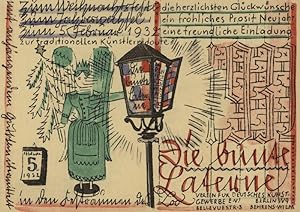 GUTSCHEIN "Die bunte Laterne" am 5. Februar 1932. Traditionelle Künstlerredoute in den Festräumen...