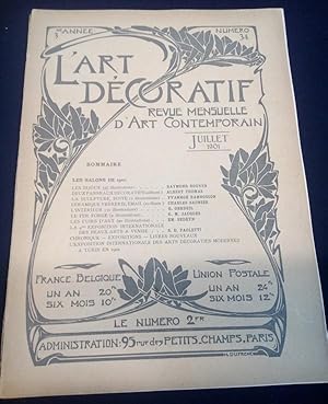 L'Art Décoratif - Revue Mensuelle d'Art Contemporain - N.34 - Juillet 1901 - 3e Année