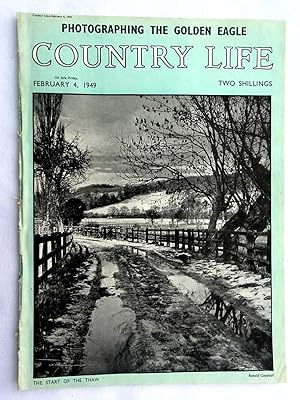 Seller image for Country Life Magazine. No 2716. February 4, 1949. Miss Joy Sheila Spilman, RUDDING PARK Yorks (pt 1), Royal Opera Arcade, The Golden Eagle. King Charles I Miniature Portraits. for sale by Tony Hutchinson