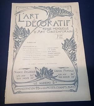 L'Art Décoratif - Revue Mensuelle d'Art Contemporain - N.33 - Juin 1901 - 3e Année