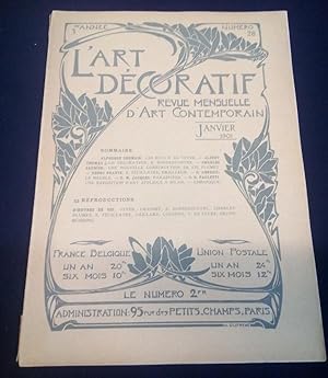 L'Art Décoratif - Revue Mensuelle d'Art Contemporain - N.28 - Janvier 1901 - 3e Année