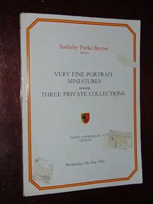 Very Fine Portrait Miniatures including Three Private Collections