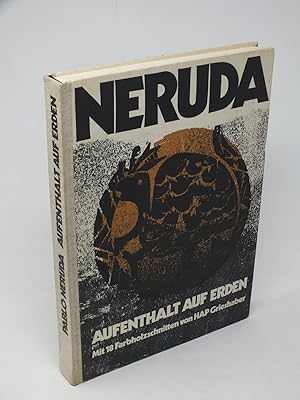 Bild des Verkufers fr Aufenthalt auf Erden. Mit 18 Farbholzschnitten von HAP Grieshaber zum Verkauf von Antiquariat Hans Wger