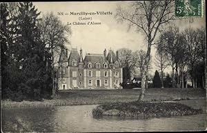 Bild des Verkufers fr Ansichtskarte / Postkarte Marcilly-en-Villette Loiret, Le Chateau dAlosse zum Verkauf von akpool GmbH