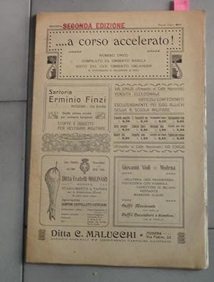 A CORSO ACCELLERATO - NUMERO UNICO 18 LUGLIO 1915, Modena, Orlandini Umberto, 1915