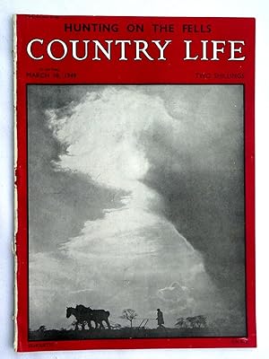 Seller image for Country Life Magazine. No 2722. March 18, 1949. Miss Rosie Hill, FORMON CASTLE Glamorgan (pt 1), Hunting on the Fells. Company of Cutlers Hallamshire, Iceland Birds (pt 2), Chess Men, Georgian Bookcases. A Trip to Alaska. for sale by Tony Hutchinson