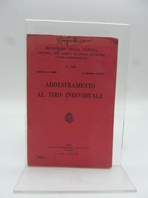 Ministero della guerraÂ Addestramento al tiro individuale